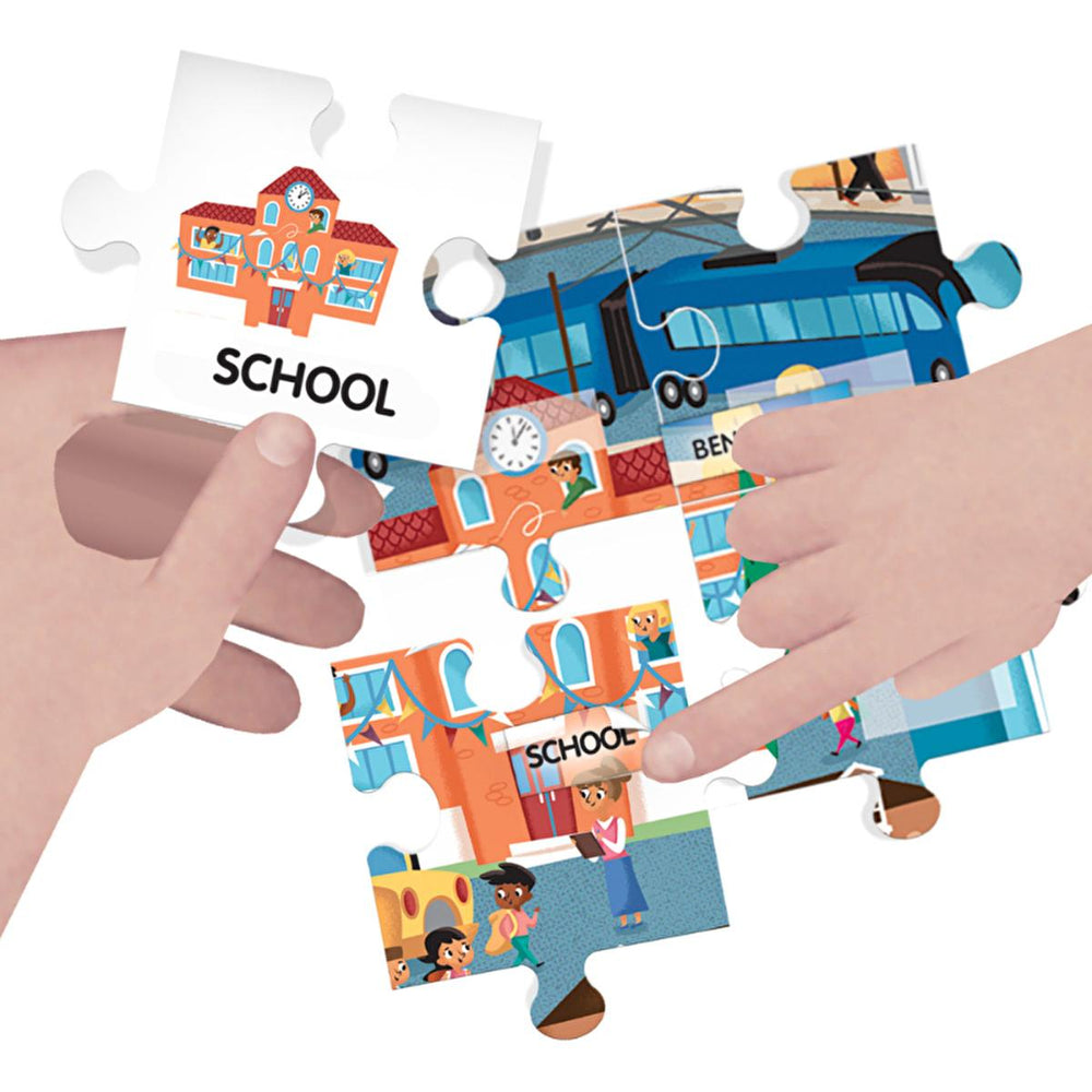 Headu Educational Puzzle for Children - English Vocabulary Learning Toy for Kids Aged 4-8 - Toy