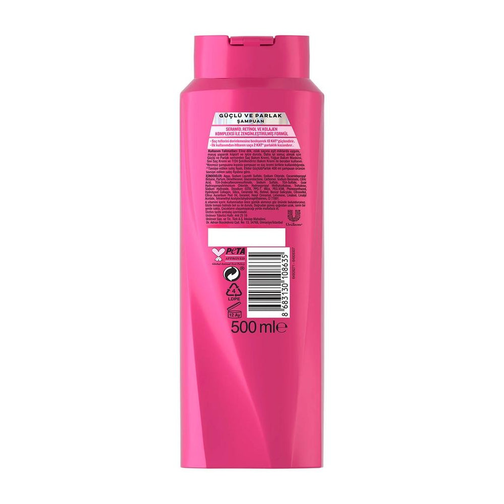 Elidor Superblend Strong & Shiny Shampoo with Collagen 500 ml