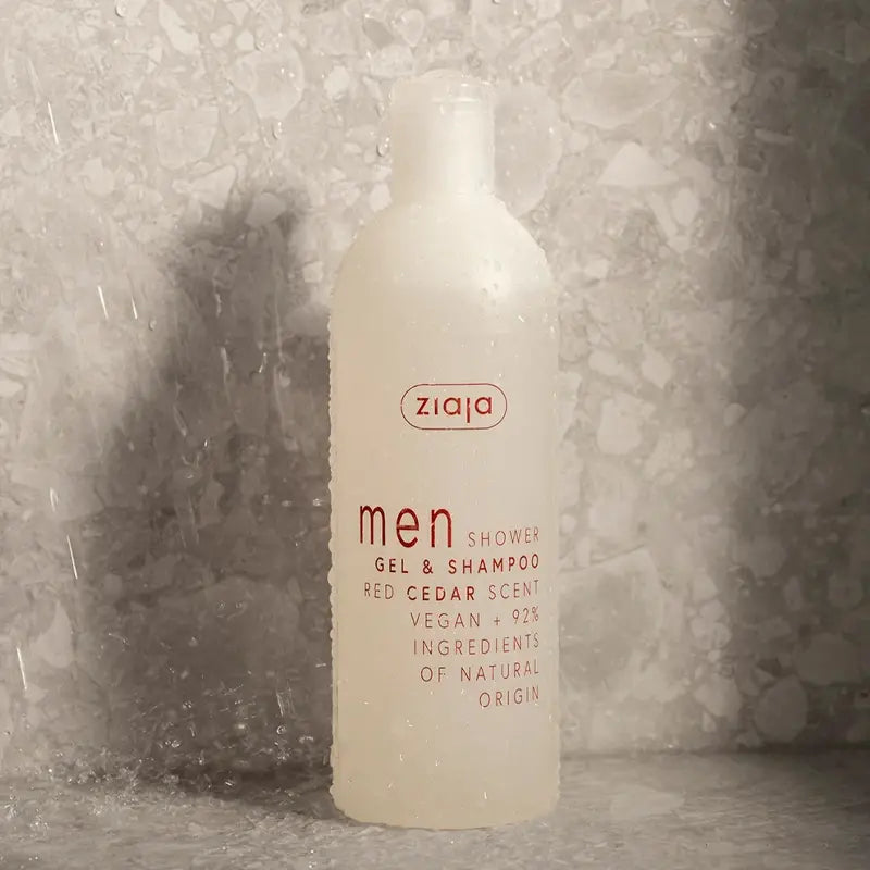 Ziaja Men 2-in-1 Red Cedar Shower Gel & Shampoo 400ml