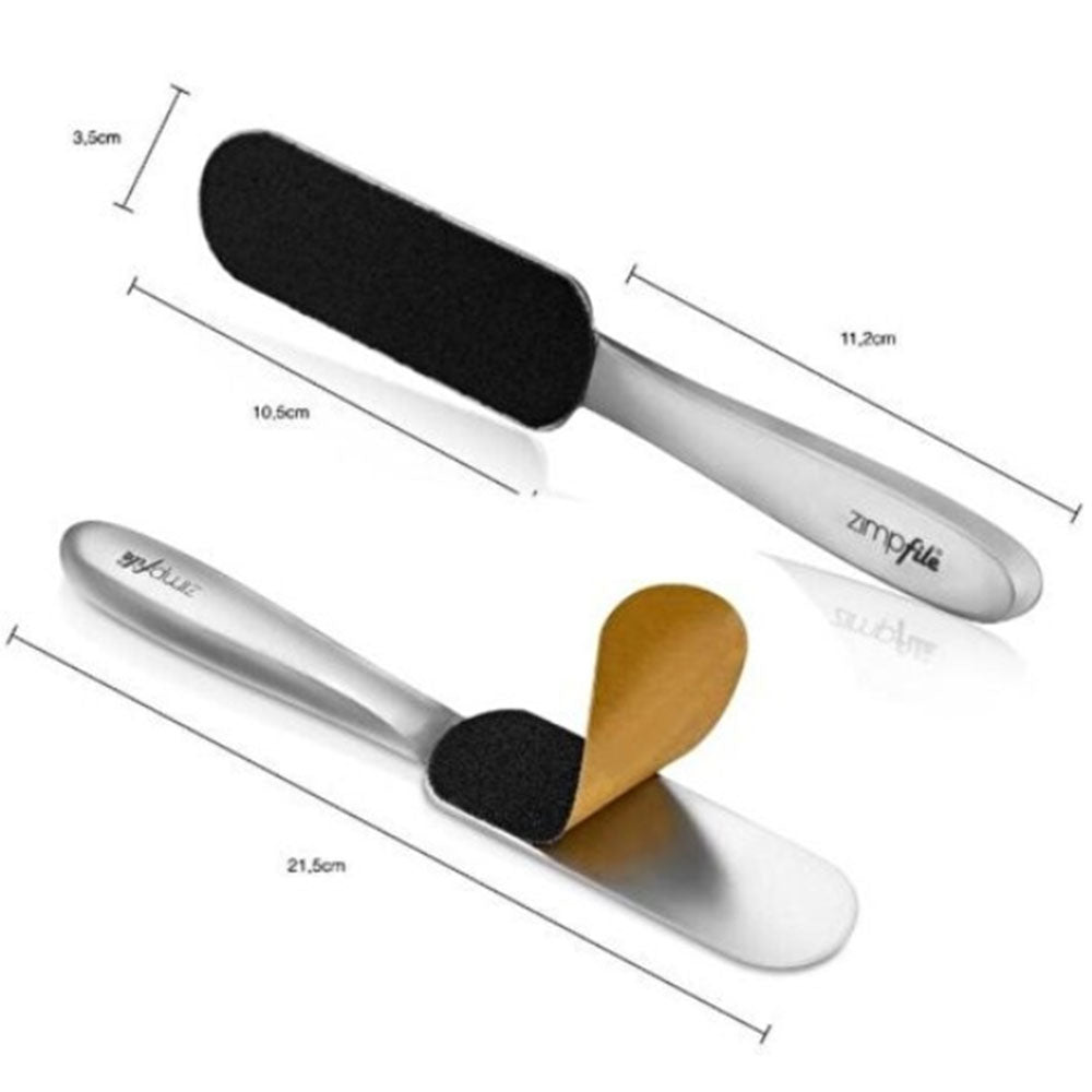 Zimpfile Metal Spatula Oval Pedicure Tool with 20 Refills