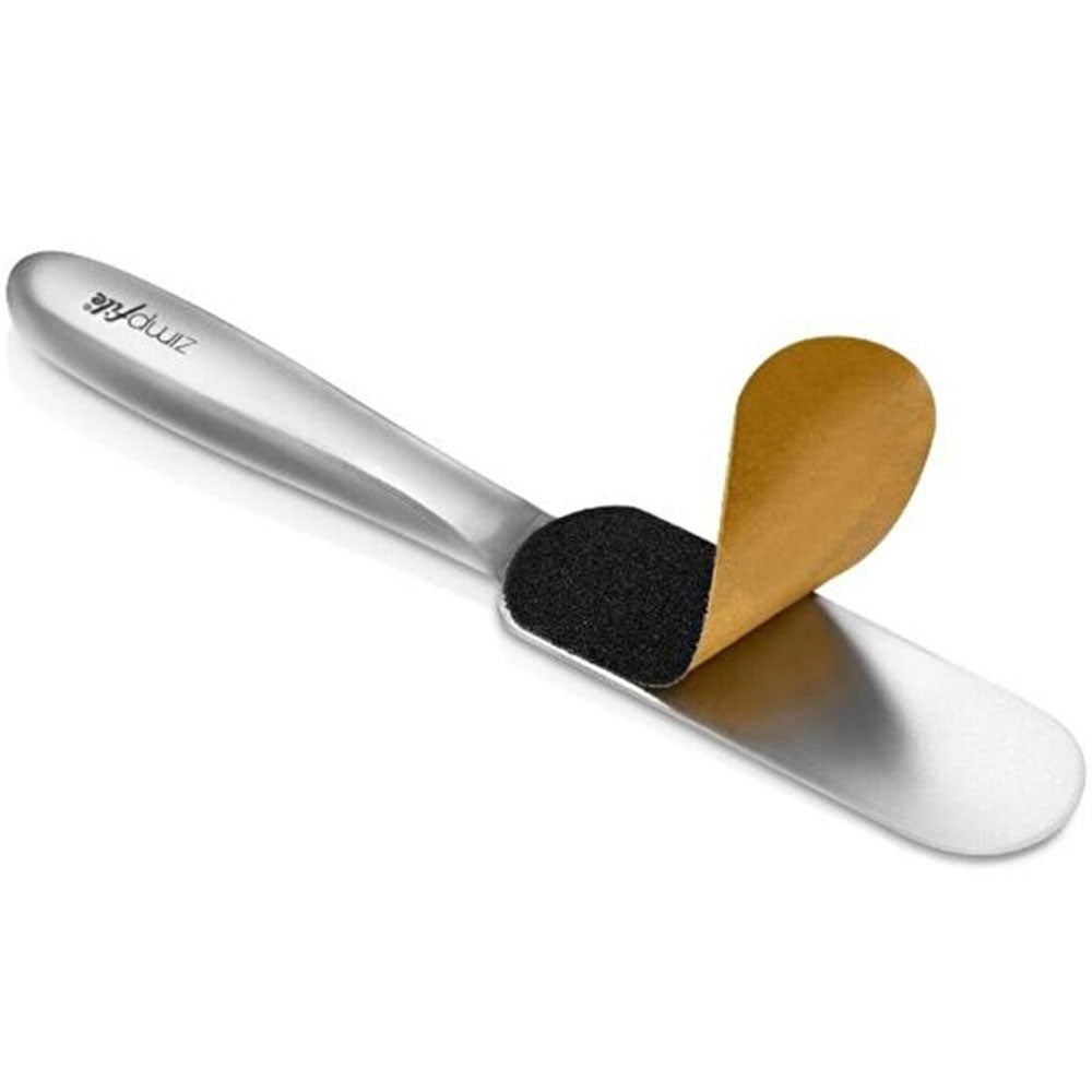 Zimpfile Metal Spatula Oval Pedicure Tool with 20 Refills