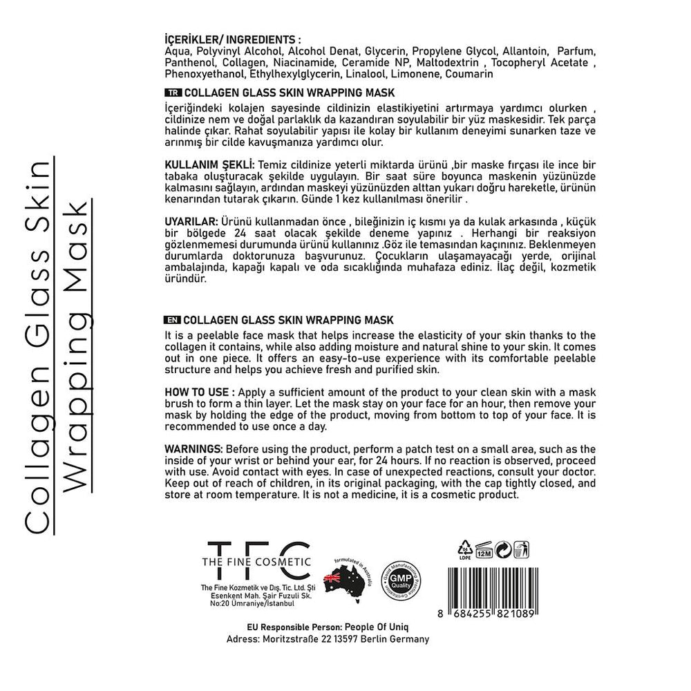 The Fine Organics Niacinamide & Ceramide Glass Skin Mask 60 ml