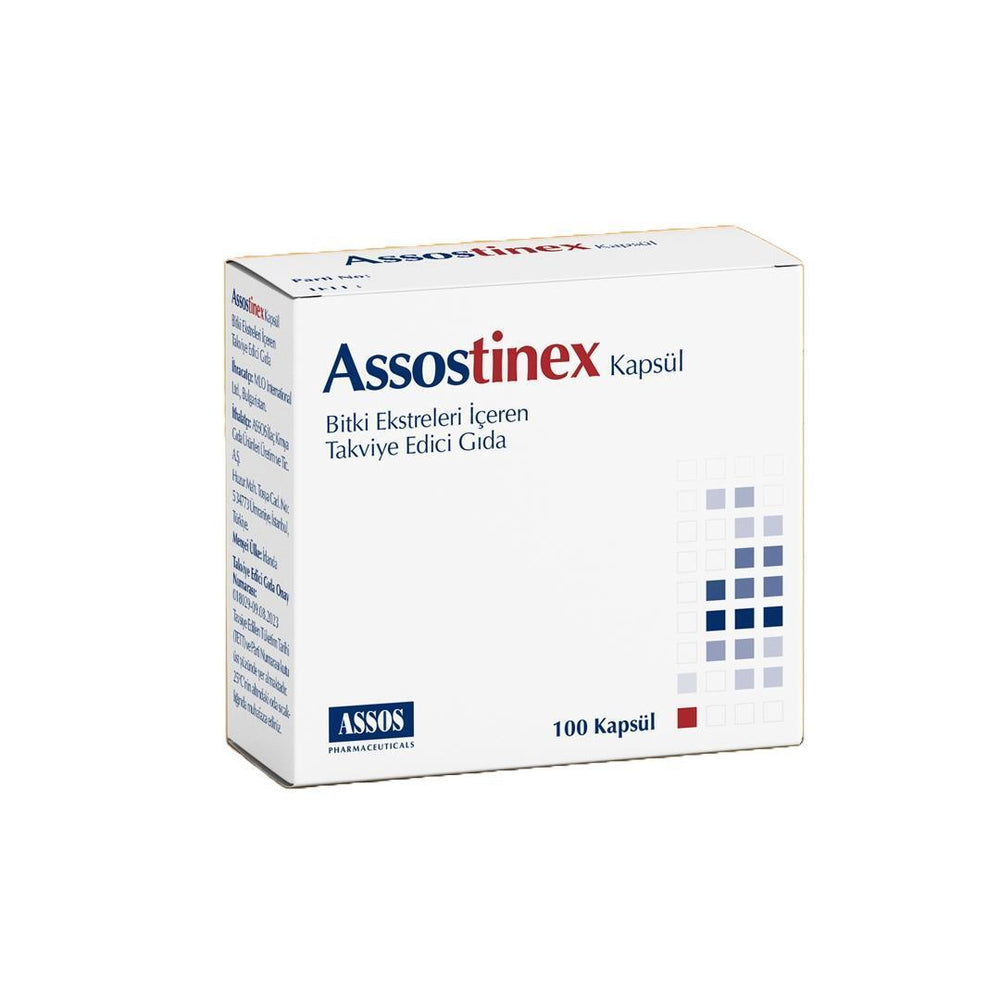 Assostinex Dietary Supplement for Kidney Stone Relief & Urinary Health - 100 Capsules, Natural Herbal - Vitamin & Supplement