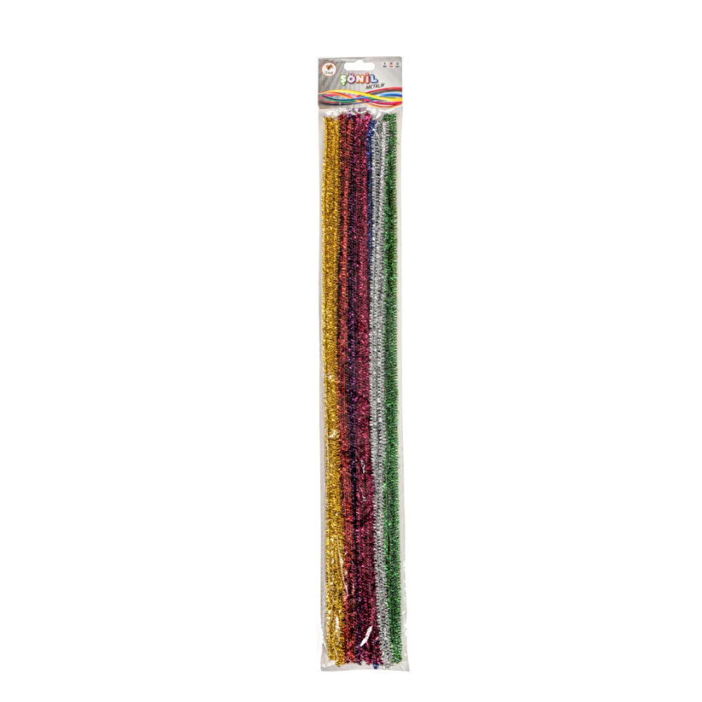 Lino Şönil - Metallic Craft Supply Material for Handicraft Lessons - 25 Units, 50 cm Length, 6 mm Thickness