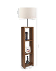 Homing Decorative Floor Lamp with 3-Shelf Storage - Modern Lighting Solutions for Home & Office