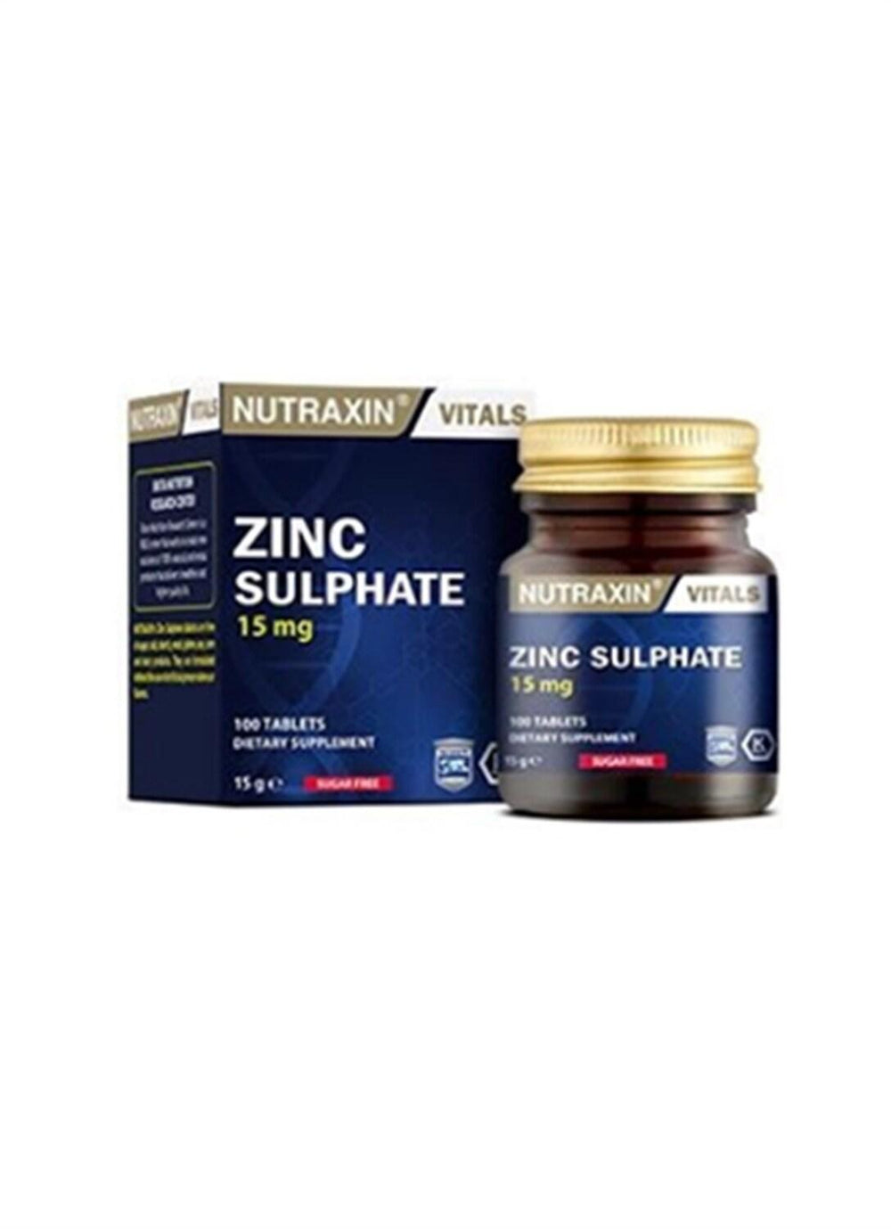 Nutraxin Zinc Sulphate 100 Tablets - Essential Mineral Support | 100 Tablets - view 6