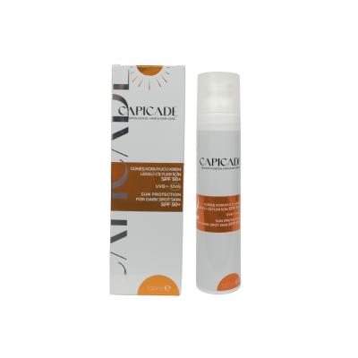 Capicade SPF50+ Anti-Spot Sunscreen Cream for Blemished Skin - 3.38 fl oz SPF50+ Sunscreen for Blemished Skin - Capicade SPF50+ sunscreen, anti-spot sunscreen cream, blemished skin care, sun protection for sensitive skin, skin brightening sunscreen, skincare for hyperpigmentation, sun care products, sensitive skin solutions, anti-aging skincare, sunburn prevention