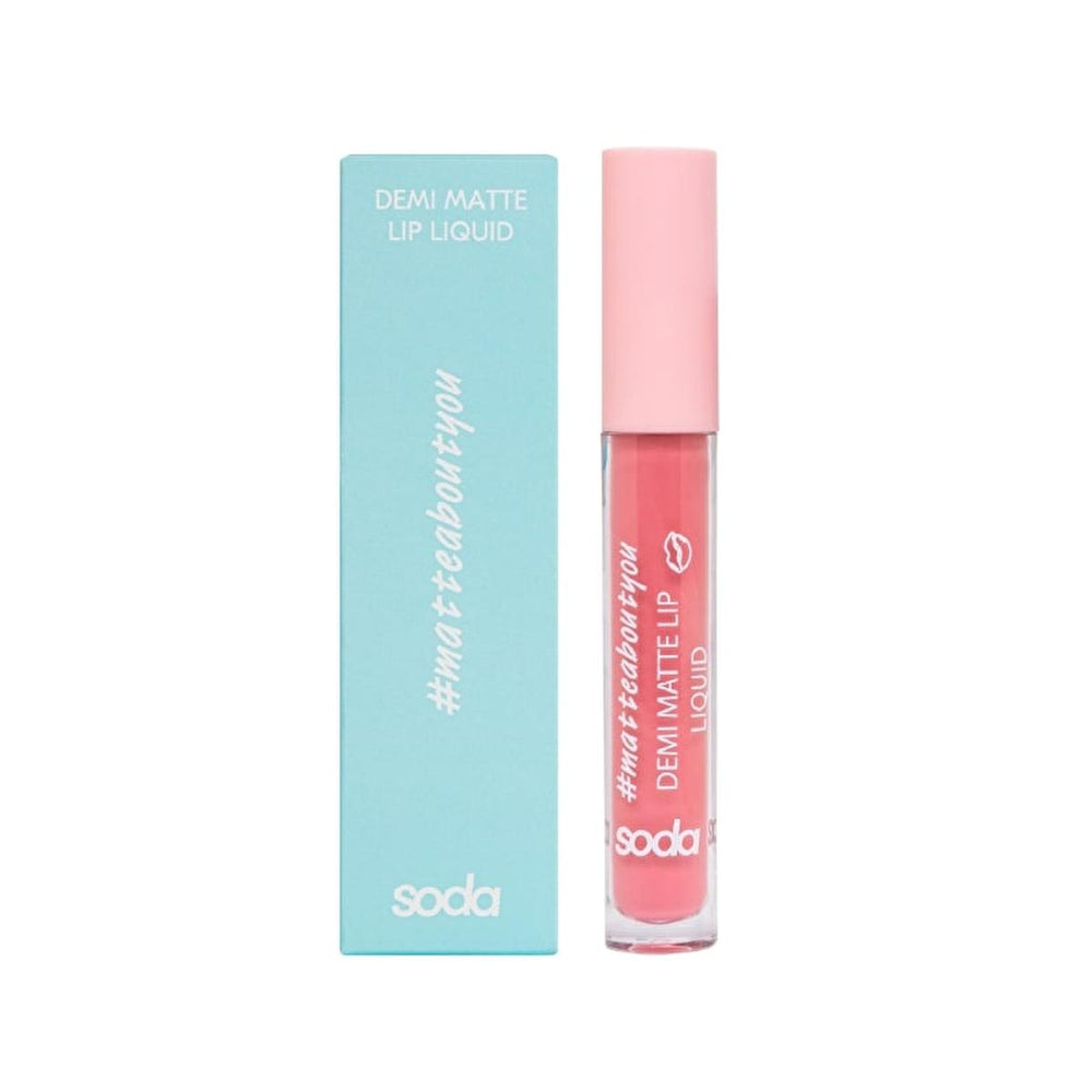 Soda Demi Matte Lip Liquid - Long Lasting, Non-Drying Lip Color with Easy Application - Lipstick