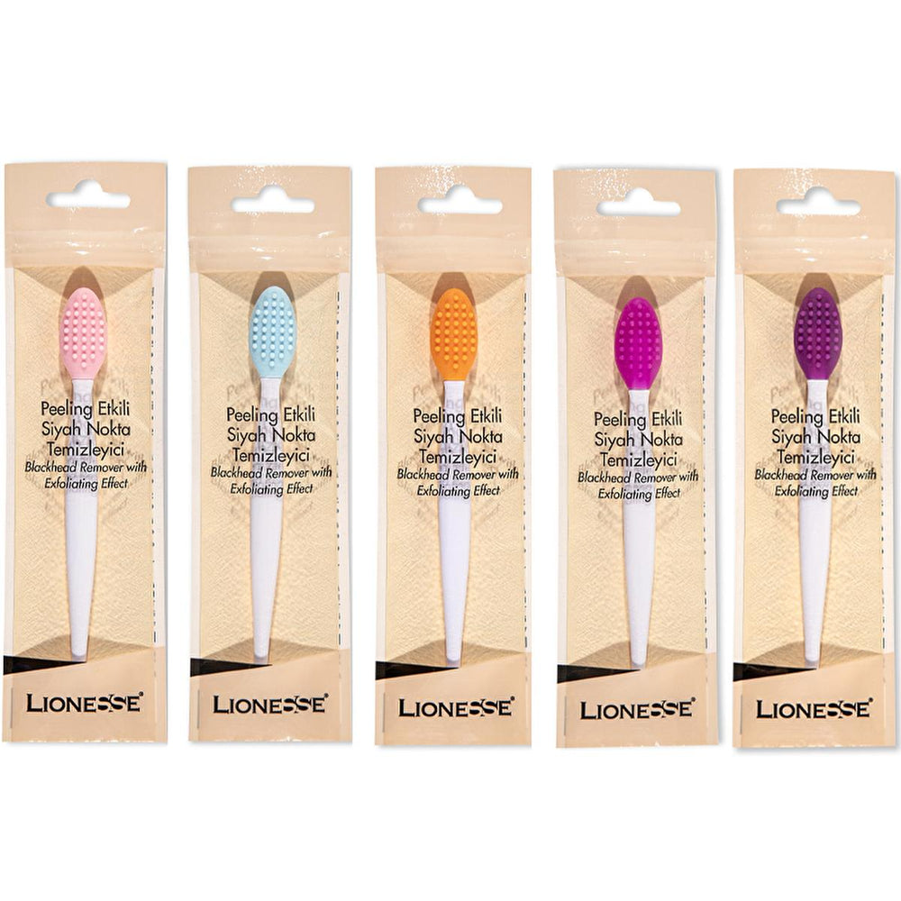 Lionesse Facial Cleansing Brush - Soft Silicone Blackhead Removal Tool for Acne Skincare - Exfoliator