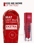 Flormar Kiss Me More Ekstra Kalıcı Likit Mat Ruj 011 Candy - Long-Lasting Matte Lipstick with Moisturizing Benefits - view 3