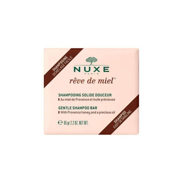 Nuxe Reve De Miel Solid Shampoo Bar - Gentle, Sulfate-Free Hair Care for Sensitive Scalps - Natural Ingredients Nuxe Reve De Miel Solid Shampoo Bar - Gentle & Natural Hair Care Nuxe Reve De Miel, Solid Shampoo Bar, Sulfate-Free Shampoo, Natural Hair Care, Gentle Hair Cleanser, Eco-Friendly Hair Products, Sensitive Scalp Solutions, Travel-Friendly Toiletries, Natural Ingredients, Hair Care Essentials