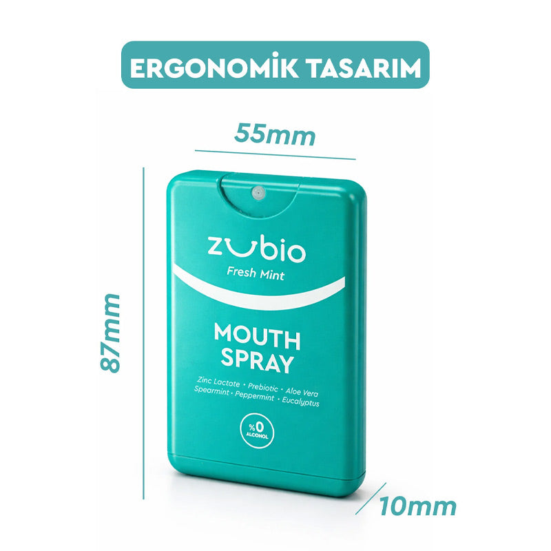 Zubio Fresh Mint Breath Spray with Prebiotics 20 ml