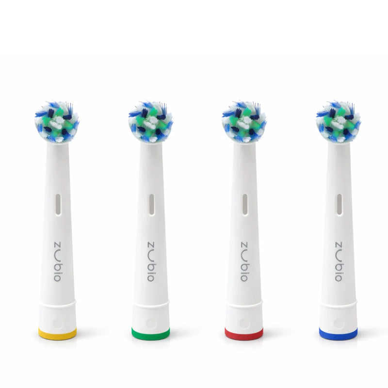 Zubio Rechargeable Toothbrush Replacement Heads 4 Pack