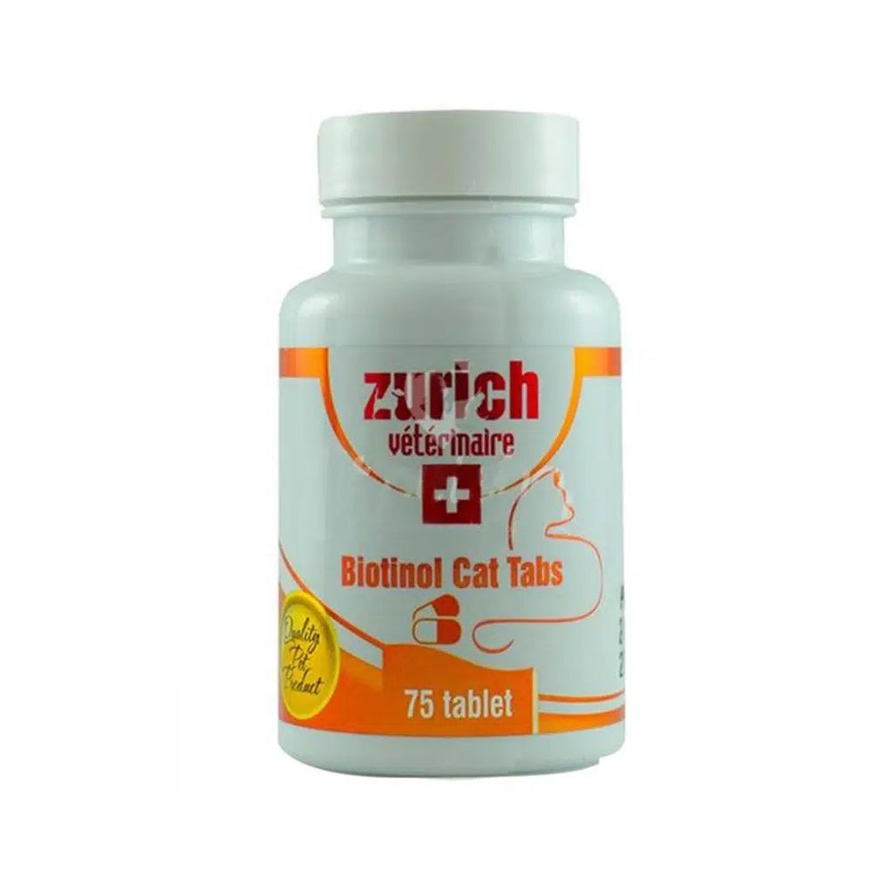 Zurich Cat Biotin Skin & Coat Support Tablets 75 Count