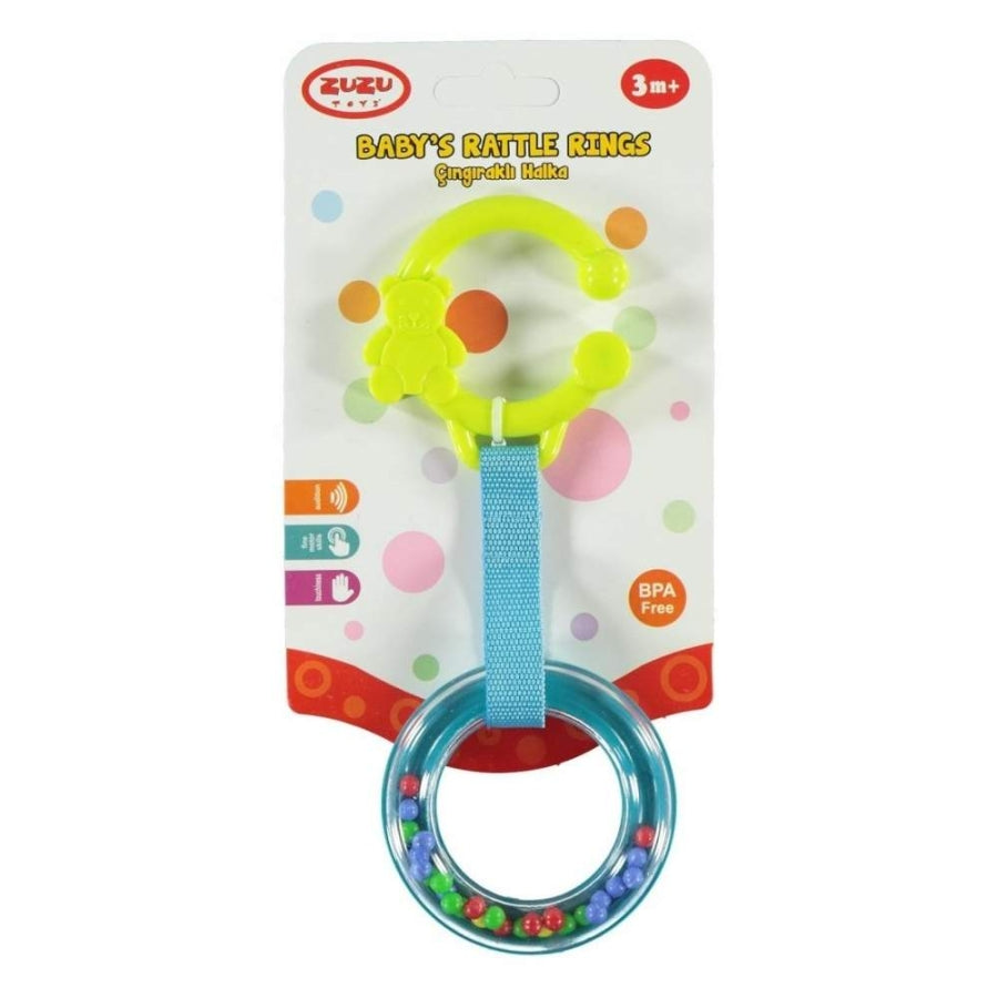 Zuzu Rattle Ring Colorful Baby Sensory Toy 1 Count