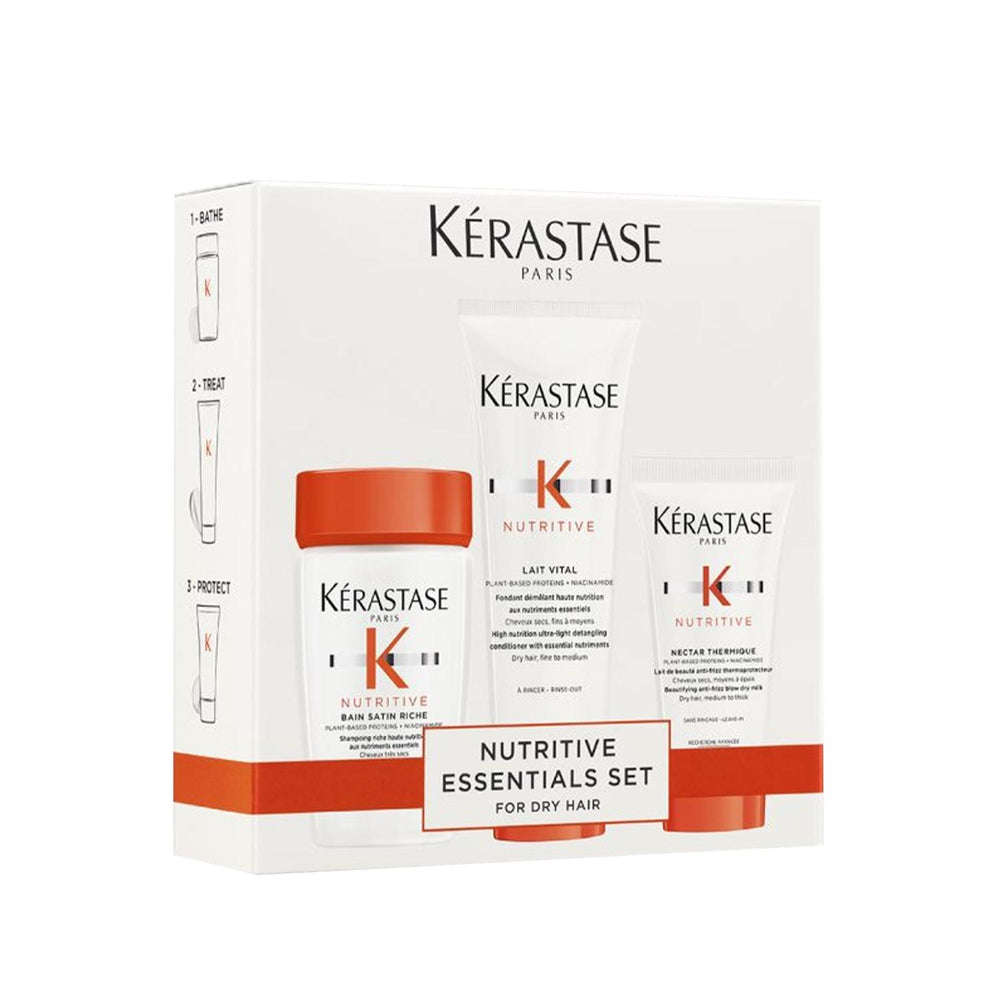 Kerastase Nutritive Hair Care Set for Dry Hair - Nourishing and Moisturizing Luxury Hair Products - Hair Mask