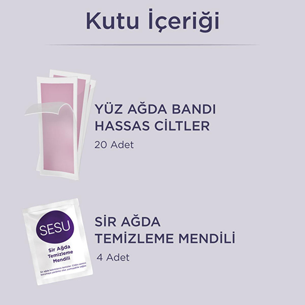 Sesu Sensitive Skin Wax Strips for Facial & Body Hair Removal - Gentle, Sugar-Free, Calendula Infused - view 6
