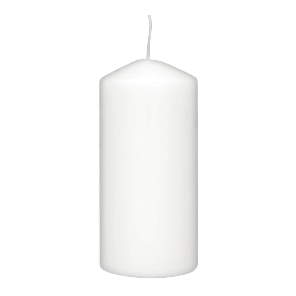 Rubin Licht White Cylinder Candle for Home Decor 150x75mm