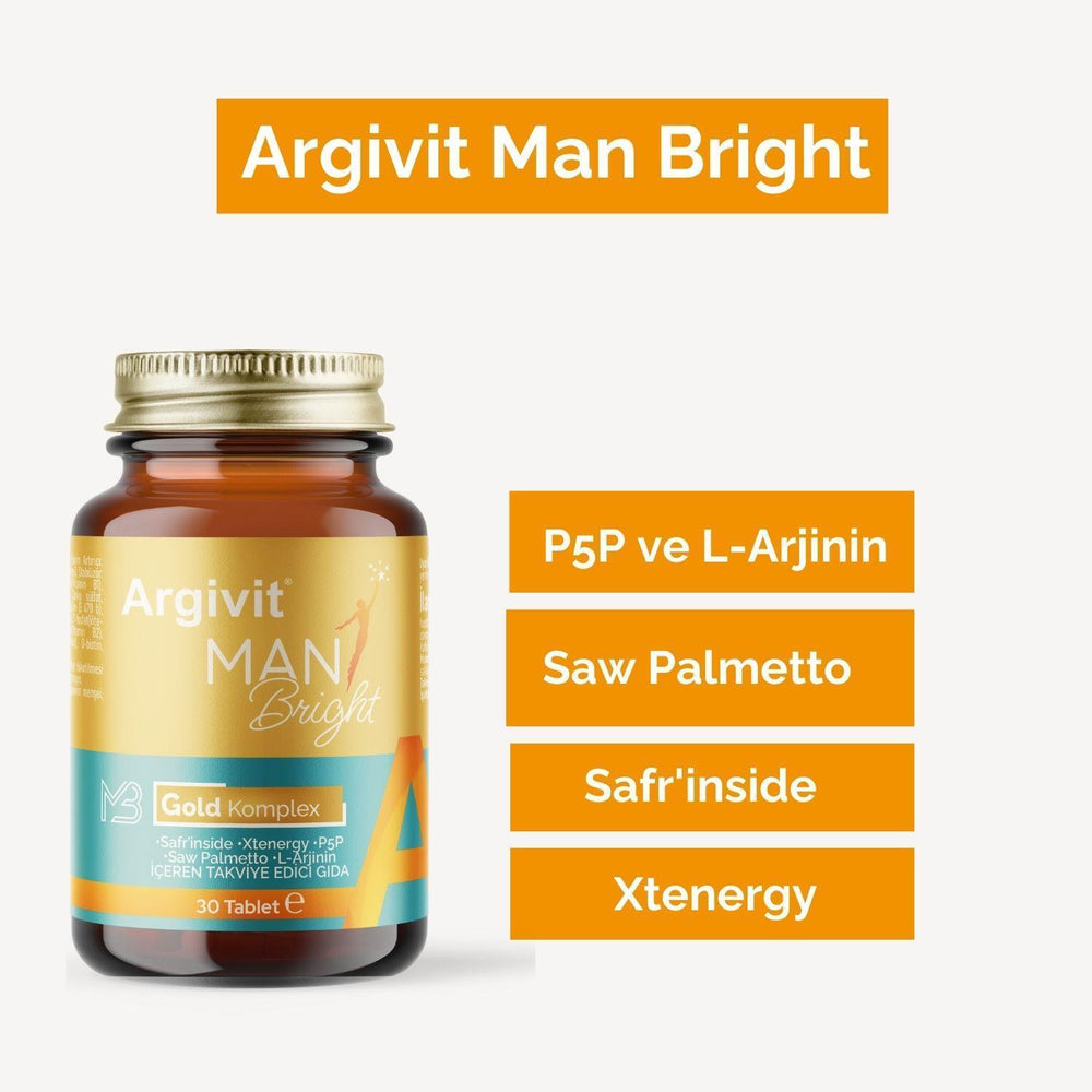 Argivit Men's Health Supplement - Stress Management, Energy & Hair Loss Prevention for Adult Men - view 2
