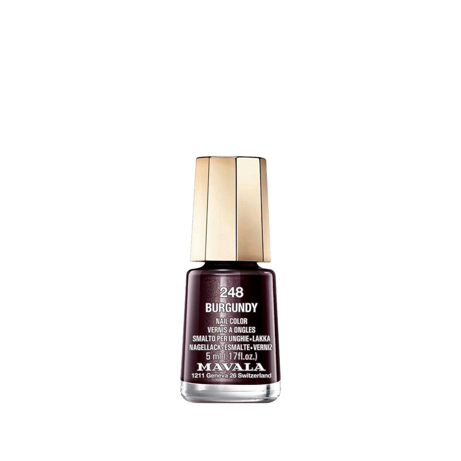 Mavala Mini Color Nail Polish in 248 Burgundy 5 ml