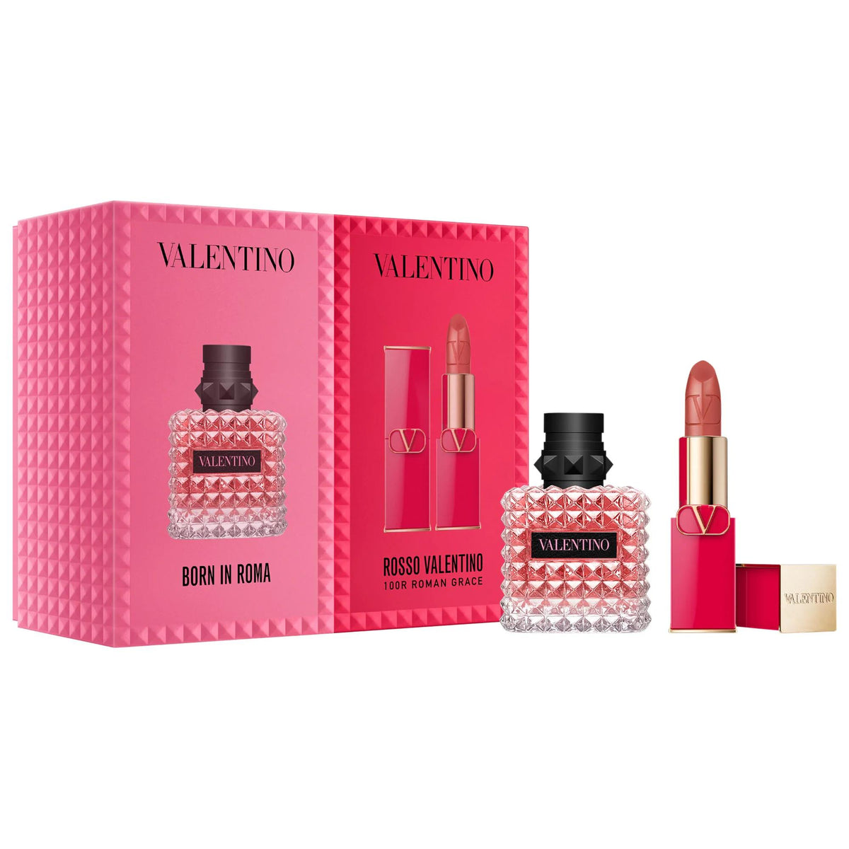 Valentino Donna Born in Roma Perfume & Lipstick Set | Beauty Care Bag