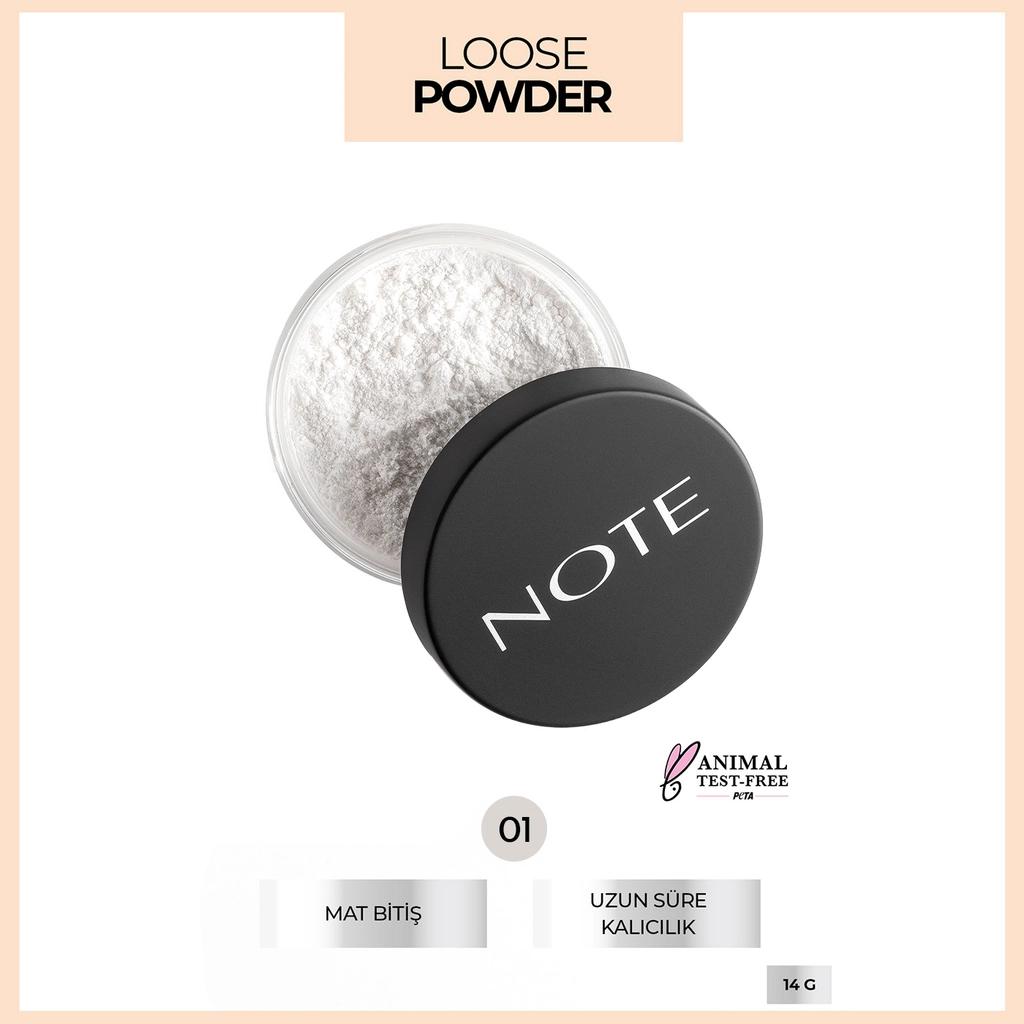 Note Loose Powder 01 Invisible Shine Control Makeup Setter