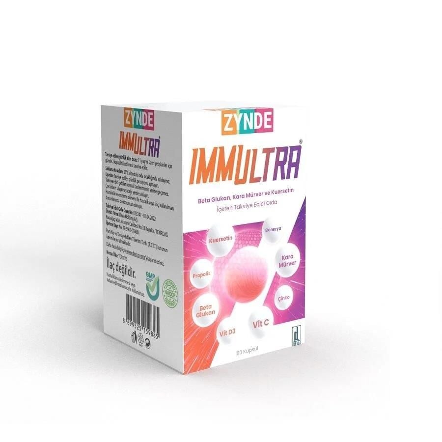 Zynde Immultra Elderberry & Beta Glucan Support 60 Capsules