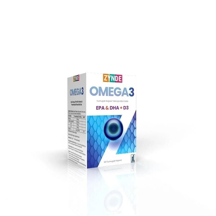 Zynde Omega-3 EPA & DHA with Vitamin D3 Support 60 Softgels