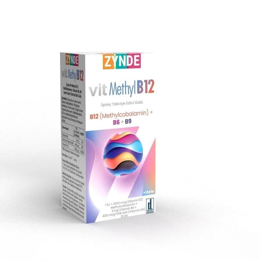 Zynde Vit Methyl B12 & B6 B9 Vitamin Spray 64 Sprays