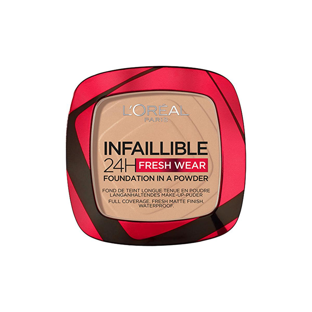 Loreal Paris Infaillible 24H Fresh Wear Foundation Makeup - Long-Lasting, Matte Finish, Waterproof - Foundation