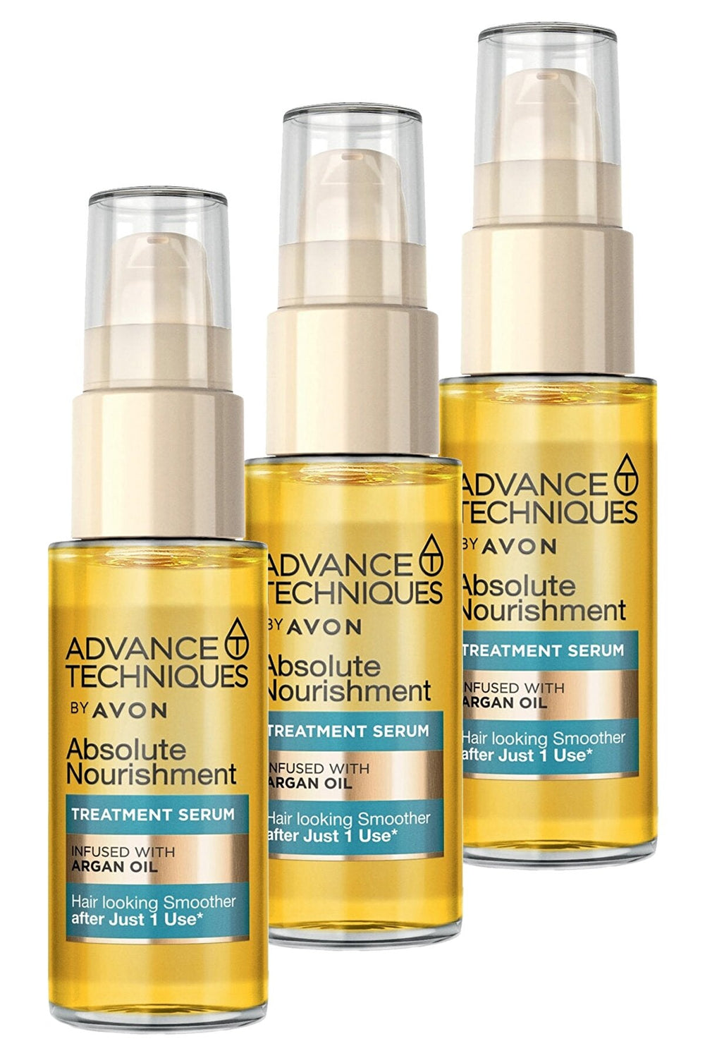 Avon Advance Techniques Nourishing Hair Serum with Argan Oil 30 ml Set of Three - Hair Mask