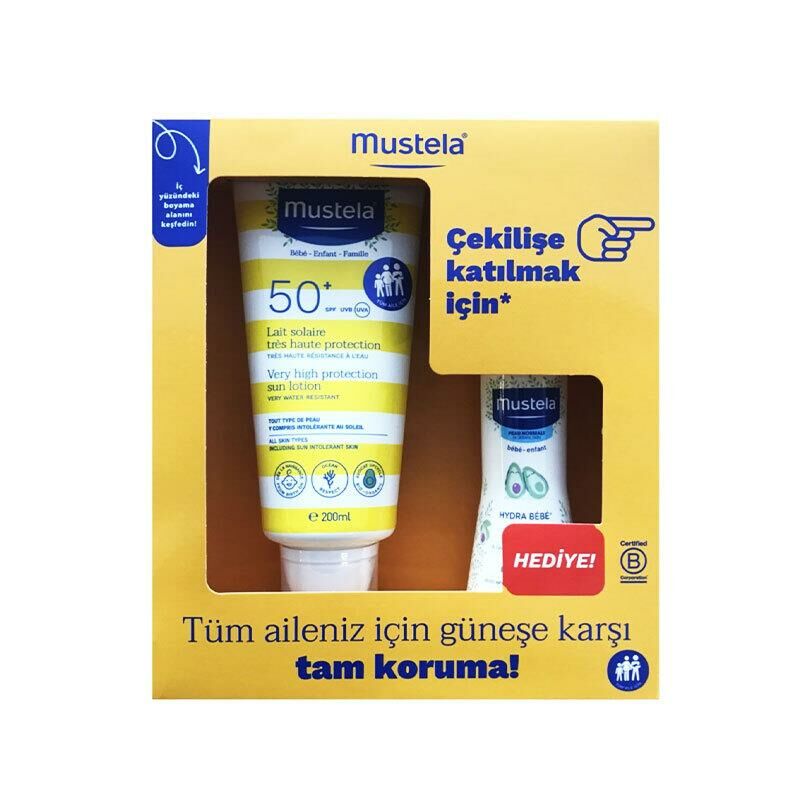 Mustela Very High Protection SPF 50 Sun lotion 200 ml + body lotion 100 ml